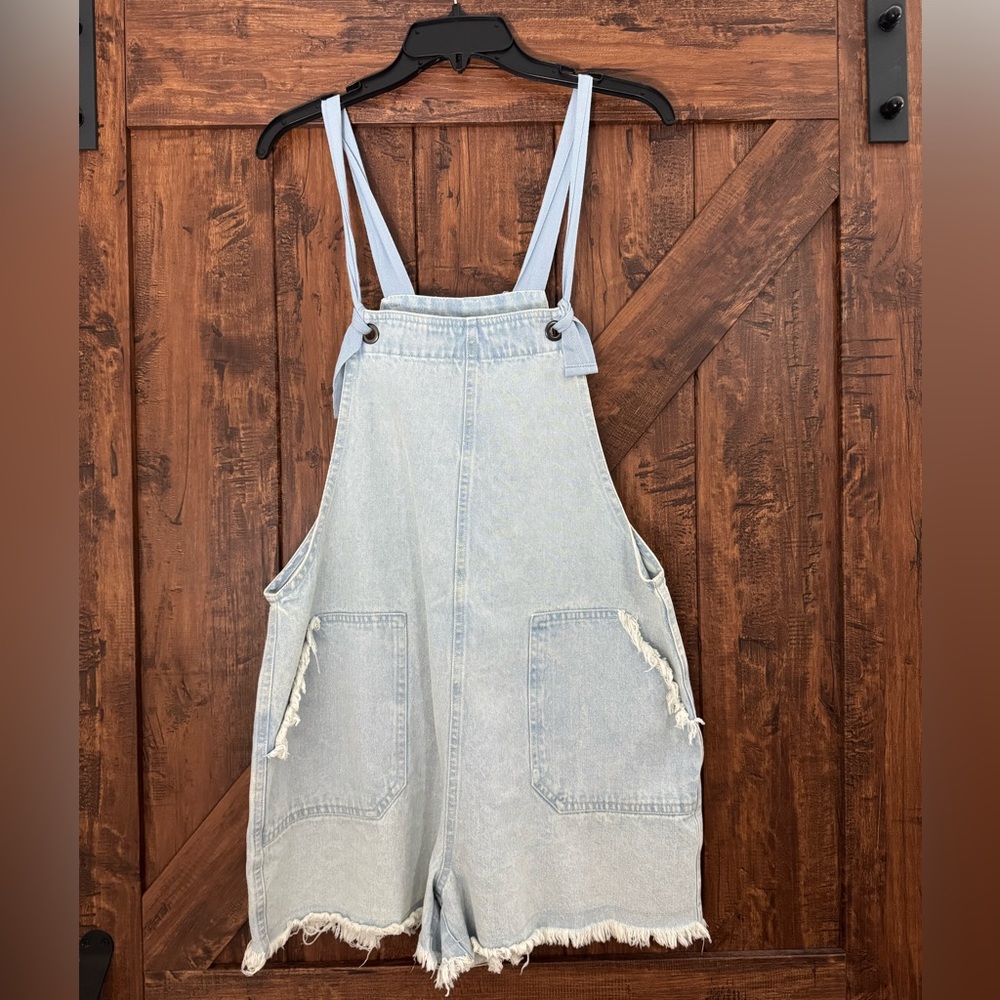 Denim romper